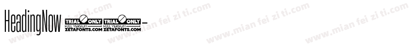HeadingNow 56字体转换